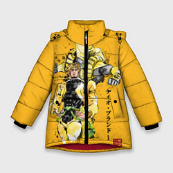 Куртка зимняя для девочки JoJo Bizarre Adventure, цвет: 3D-красный
