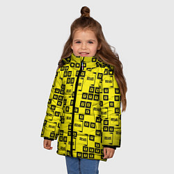 Куртка зимняя для девочки Billie eilish, цвет: 3D-черный — фото 2