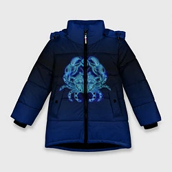 Зимняя куртка для девочки Знаки Зодиака Рак