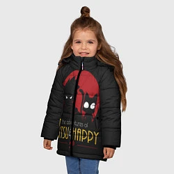 Куртка зимняя для девочки Хвост Феи Natsu i Happy, цвет: 3D-черный — фото 2