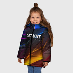 Куртка зимняя для девочки DETROIT BECOME HUMAN, цвет: 3D-красный — фото 2