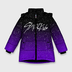 Куртка зимняя для девочки STRAY KIDS, цвет: 3D-черный