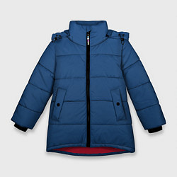 Куртка зимняя для девочки 19-4052 Classic Blue, цвет: 3D-красный