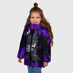 Куртка зимняя для девочки Ворон Бравл, цвет: 3D-черный — фото 2
