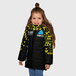Куртка зимняя для девочки DETROIT: BECOME HUMAN, цвет: 3D-черный — фото 2
