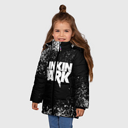 Куртка зимняя для девочки Linkin Park, цвет: 3D-черный — фото 2