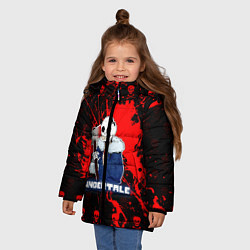 Куртка зимняя для девочки UNDERTALE, цвет: 3D-черный — фото 2