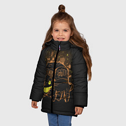 Куртка зимняя для девочки My Neighbor Totoro, цвет: 3D-черный — фото 2