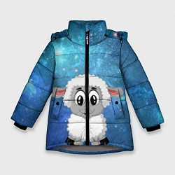 Куртка зимняя для девочки Овечка, цвет: 3D-светло-серый