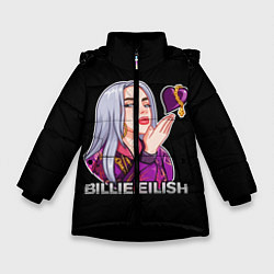 Куртка зимняя для девочки BILLIE EILISH, цвет: 3D-черный