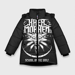 Куртка зимняя для девочки The Witcher 3: Wild Hunt, цвет: 3D-черный