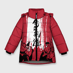 Куртка зимняя для девочки Айкидо, цвет: 3D-светло-серый