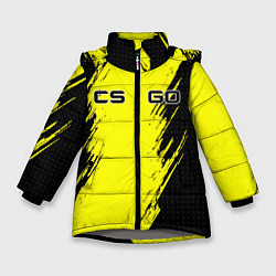 Куртка зимняя для девочки Counter Strike, цвет: 3D-светло-серый