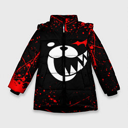 Куртка зимняя для девочки MONOKUMA, цвет: 3D-черный