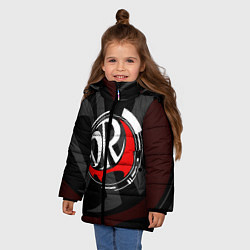 Куртка зимняя для девочки MONOKUMA DANGANRONPA, цвет: 3D-черный — фото 2