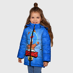 Куртка зимняя для девочки BRAWL STARS EL BROWN, цвет: 3D-черный — фото 2