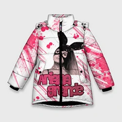 Куртка зимняя для девочки ARIANA GRANDE, цвет: 3D-черный