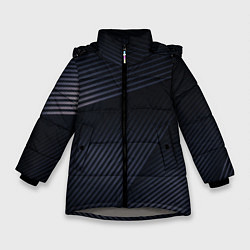 Куртка зимняя для девочки Минимализм, цвет: 3D-светло-серый