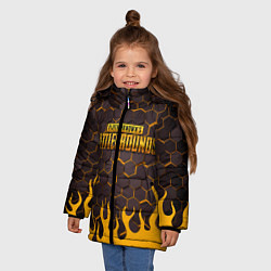 Куртка зимняя для девочки PUBG,, цвет: 3D-черный — фото 2