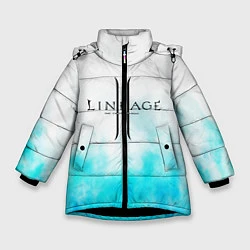 Куртка зимняя для девочки LINEAGE 2, цвет: 3D-черный