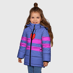 Куртка зимняя для девочки UNDERTALE FRISK ФРИСК, цвет: 3D-светло-серый — фото 2
