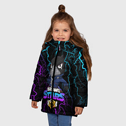 Куртка зимняя для девочки Brawl Stars CROW, цвет: 3D-красный — фото 2