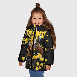 Куртка зимняя для девочки Fortnite, цвет: 3D-светло-серый — фото 2