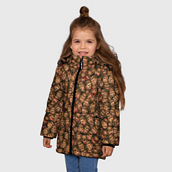 Куртка зимняя для девочки Doomguy Classic, цвет: 3D-светло-серый — фото 2