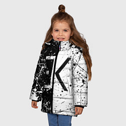 Куртка зимняя для девочки ЕГОР КРИД, цвет: 3D-черный — фото 2