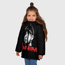 Куртка зимняя для девочки Eminem, цвет: 3D-красный — фото 2