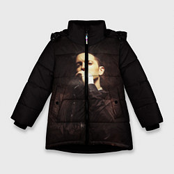 Куртка зимняя для девочки EMINEM, цвет: 3D-черный