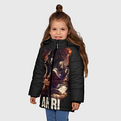 Куртка зимняя для девочки Ahri, цвет: 3D-красный — фото 2