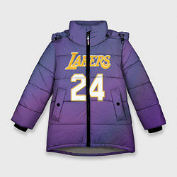 Куртка зимняя для девочки Los Angeles Lakers Kobe Brya, цвет: 3D-светло-серый