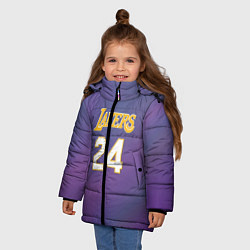 Куртка зимняя для девочки Los Angeles Lakers Kobe Brya, цвет: 3D-светло-серый — фото 2