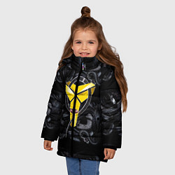 Куртка зимняя для девочки Los Angeles LakersKobe Bryan, цвет: 3D-черный — фото 2