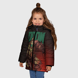Куртка зимняя для девочки Doom, цвет: 3D-черный — фото 2