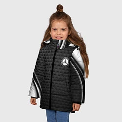 Куртка зимняя для девочки MERCEDES-BENZ, цвет: 3D-черный — фото 2