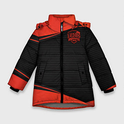 Куртка зимняя для девочки League of Legends, цвет: 3D-светло-серый