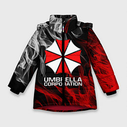 Куртка зимняя для девочки UMBRELLA CORP, цвет: 3D-красный