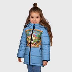 Куртка зимняя для девочки Звезда Дачника, цвет: 3D-черный — фото 2