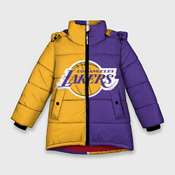 Куртка зимняя для девочки LA LAKERS, цвет: 3D-красный