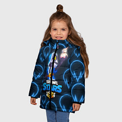 Куртка зимняя для девочки Brawl Stars Wizard Barley, цвет: 3D-черный — фото 2