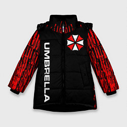 Куртка зимняя для девочки UMBRELLA CORPORATION, цвет: 3D-черный