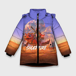 Куртка зимняя для девочки Snapfire, цвет: 3D-черный