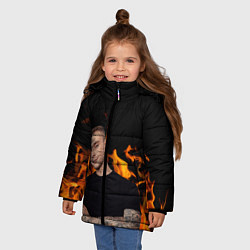 Куртка зимняя для девочки Егор Крид, цвет: 3D-черный — фото 2