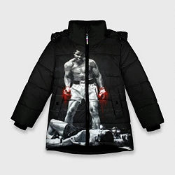 Куртка зимняя для девочки Muhammad Ali, цвет: 3D-черный