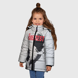 Куртка зимняя для девочки The Greatest, цвет: 3D-светло-серый — фото 2