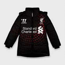 Куртка зимняя для девочки Liverpool, цвет: 3D-черный