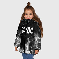 Куртка зимняя для девочки AC DC, цвет: 3D-красный — фото 2