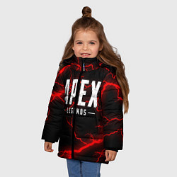 Куртка зимняя для девочки APEX LEGENDS, цвет: 3D-красный — фото 2